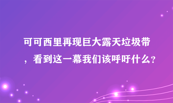 可可西里再现巨大露天垃圾带，看到这一幕我们该呼吁什么？