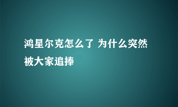 鸿星尔克怎么了 为什么突然被大家追捧