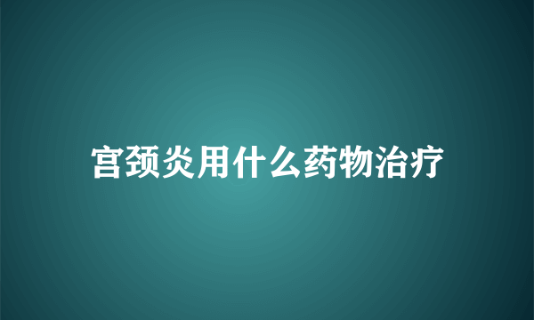 宫颈炎用什么药物治疗