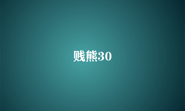 贱熊30