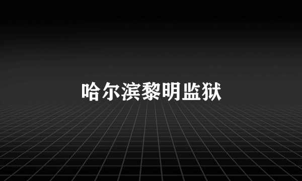 哈尔滨黎明监狱