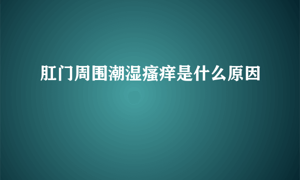 肛门周围潮湿瘙痒是什么原因