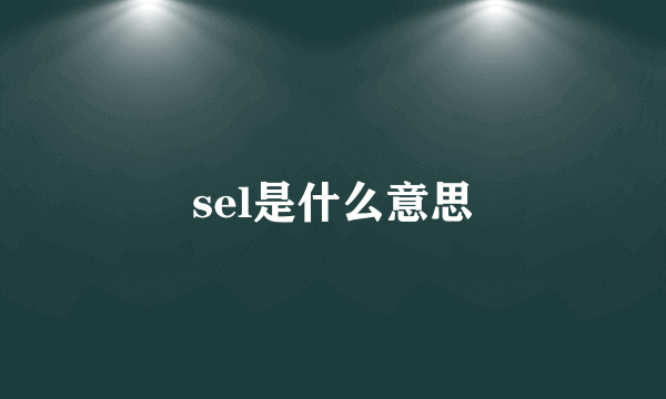 sel是什么意思