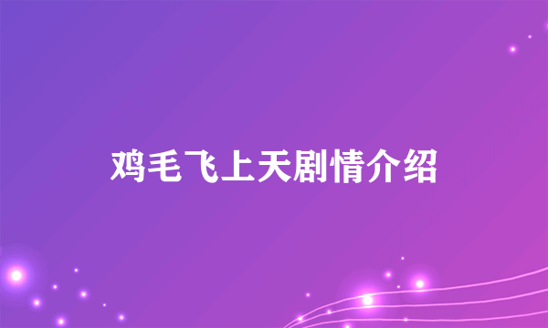 鸡毛飞上天剧情介绍