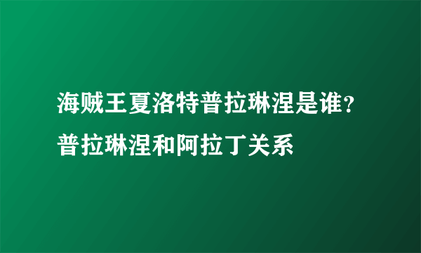 海贼王夏洛特普拉琳涅是谁？普拉琳涅和阿拉丁关系