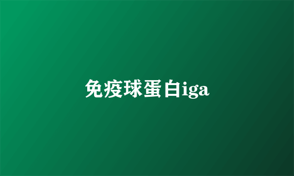 免疫球蛋白iga