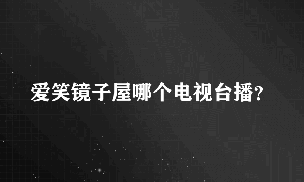 爱笑镜子屋哪个电视台播？