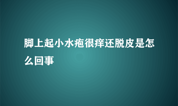 脚上起小水疱很痒还脱皮是怎么回事