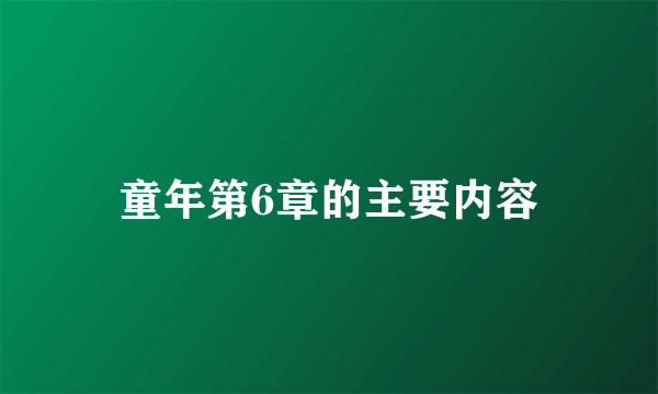 童年第6章的主要内容