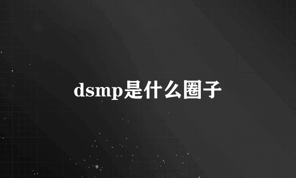 dsmp是什么圈子