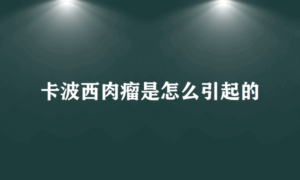 卡波西肉瘤是怎么引起的