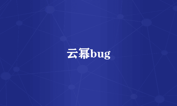 云幂bug