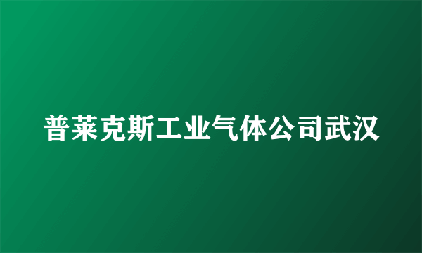 普莱克斯工业气体公司武汉