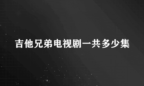 吉他兄弟电视剧一共多少集