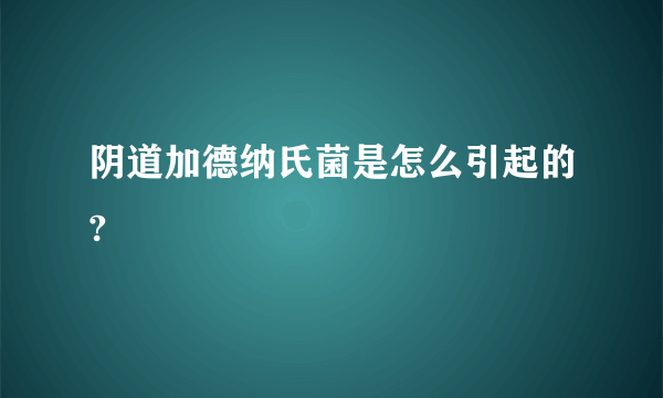 阴道加德纳氏菌是怎么引起的?