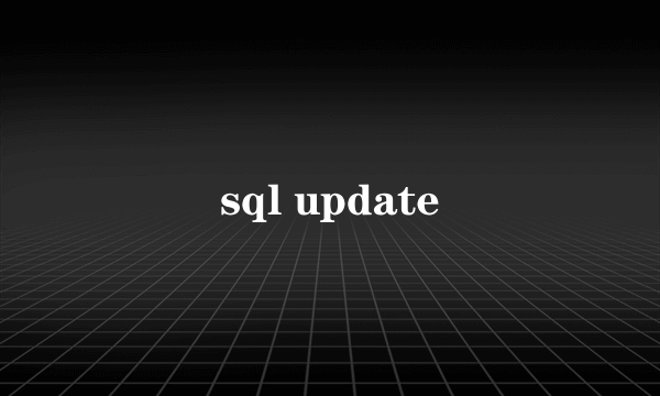 sql update