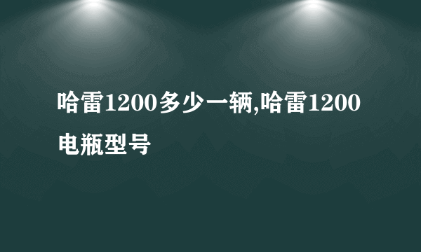 哈雷1200多少一辆,哈雷1200电瓶型号