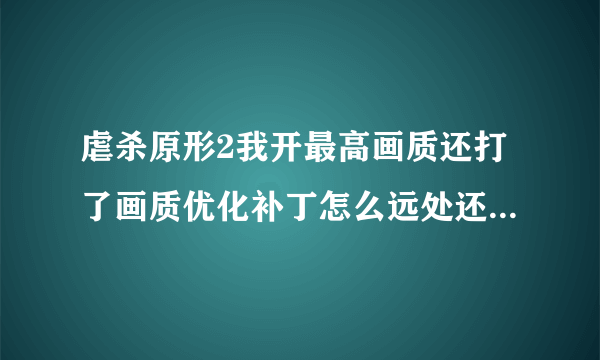 虐杀原形2我开最高画质还打了画质优化补丁怎么远处还是雾蒙蒙的，跟xbox画质一样，幸亏打了画质补丁