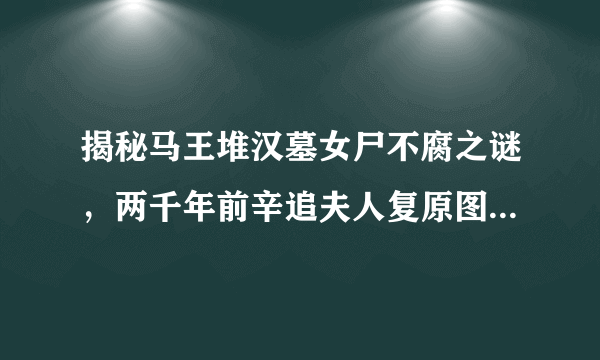 揭秘马王堆汉墓女尸不腐之谜，两千年前辛追夫人复原图(棺液防腐)-飞外网