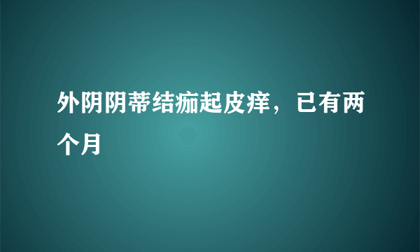 外阴阴蒂结痂起皮痒，已有两个月