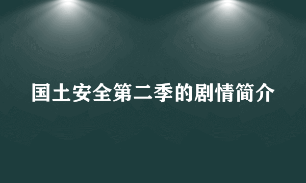 国土安全第二季的剧情简介