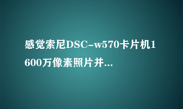 感觉索尼DSC-w570卡片机1600万像素照片并不比没有1300像素的手机照片清晰