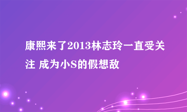 康熙来了2013林志玲一直受关注 成为小S的假想敌