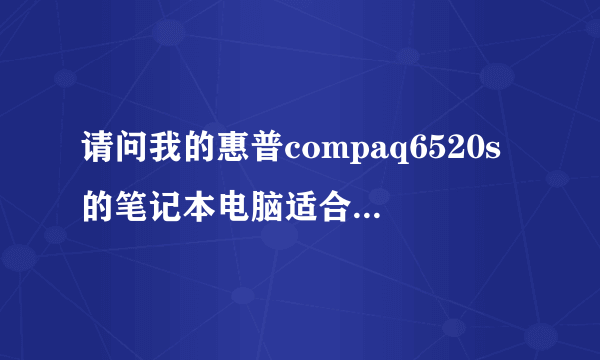 请问我的惠普compaq6520s的笔记本电脑适合玩《全面战争系列》中的哪一个？