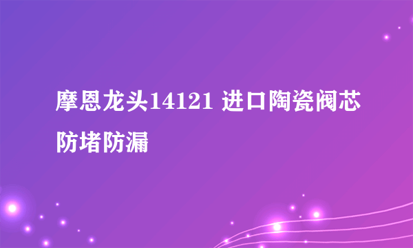 摩恩龙头14121 进口陶瓷阀芯防堵防漏