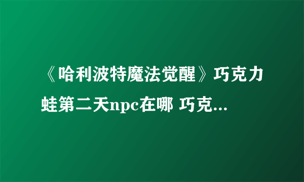 《哈利波特魔法觉醒》巧克力蛙第二天npc在哪 巧克力蛙位置一览