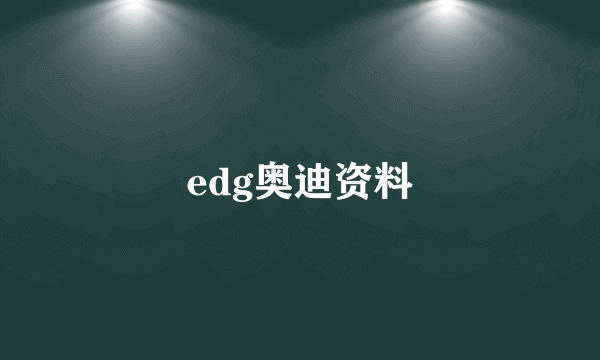 edg奥迪资料