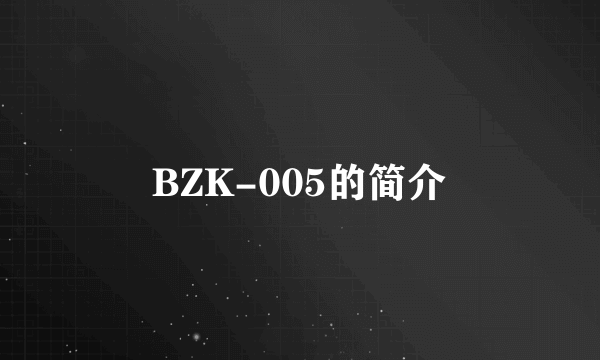 BZK-005的简介