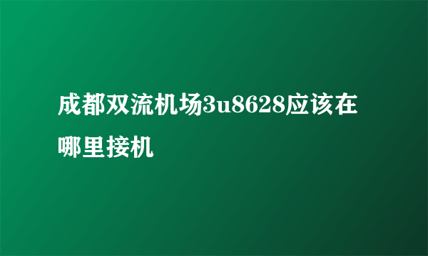 成都双流机场3u8628应该在哪里接机