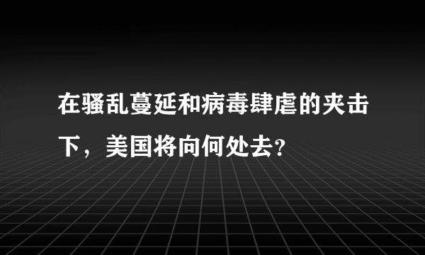 在骚乱蔓延和病毒肆虐的夹击下，美国将向何处去？