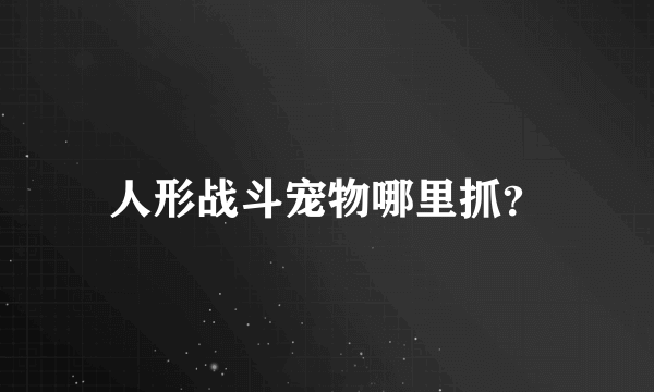 人形战斗宠物哪里抓？