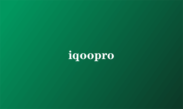 iqoopro