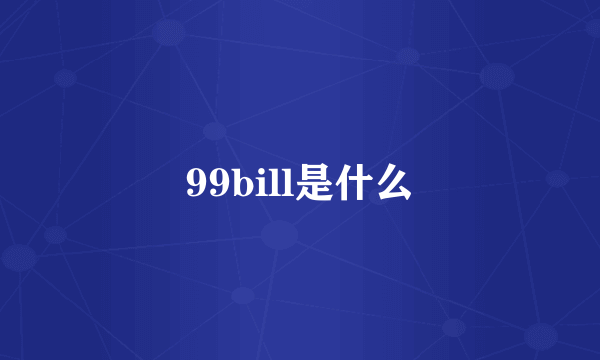 99bill是什么