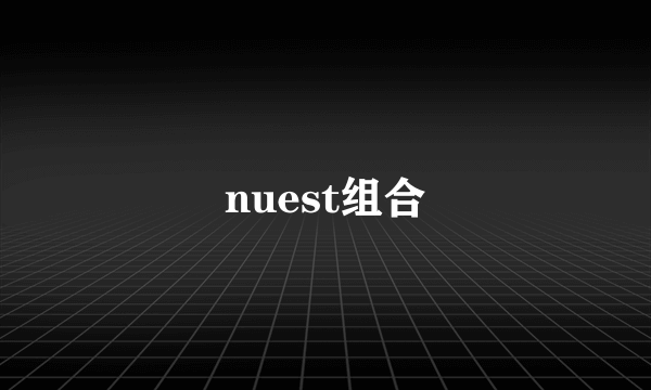 nuest组合