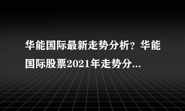 华能国际最新走势分析？华能国际股票2021年走势分析？华能国际股价格多少钱？