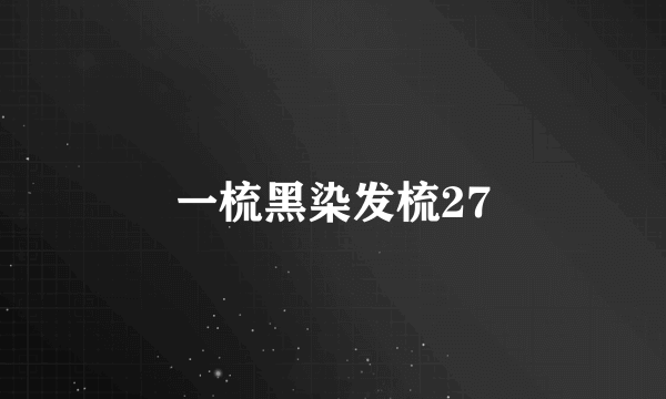 一梳黑染发梳27