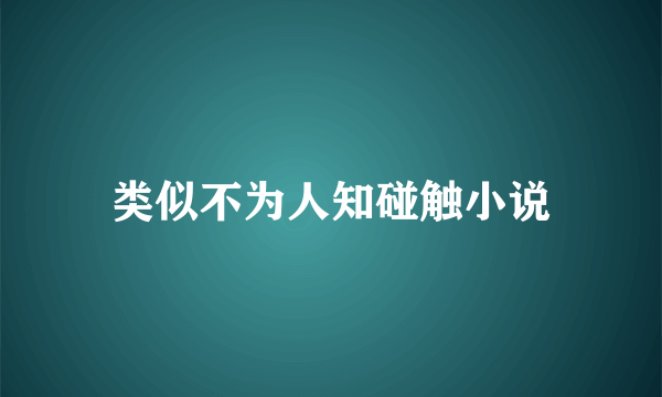 类似不为人知碰触小说