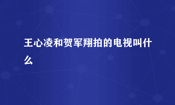 王心凌和贺军翔拍的电视叫什么