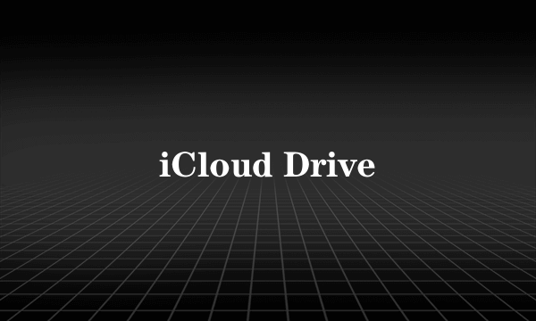 iCloud Drive