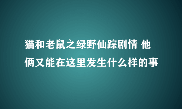 猫和老鼠之绿野仙踪剧情 他俩又能在这里发生什么样的事