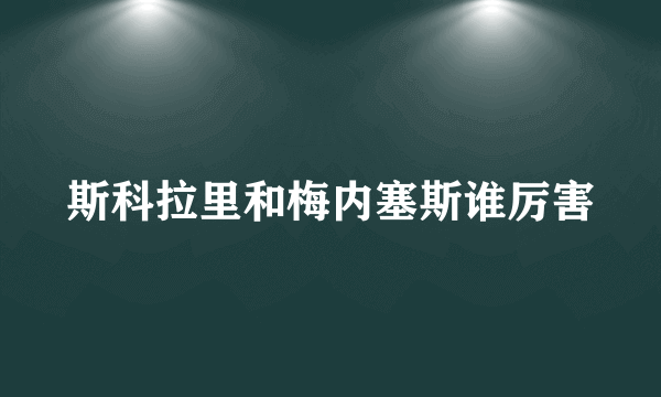 斯科拉里和梅内塞斯谁厉害