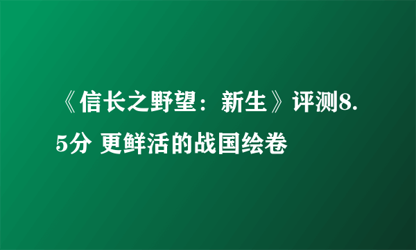 《信长之野望：新生》评测8.5分 更鲜活的战国绘卷