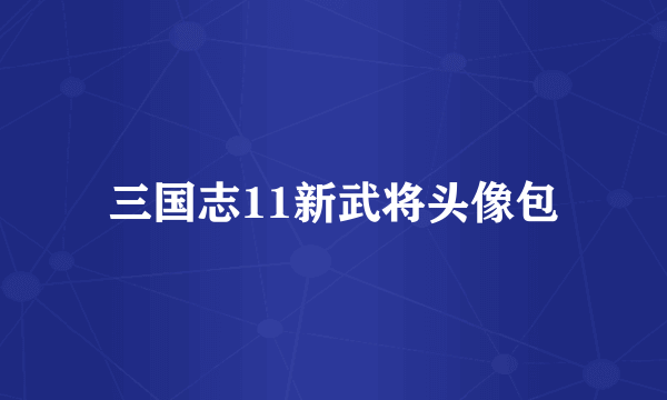 三国志11新武将头像包