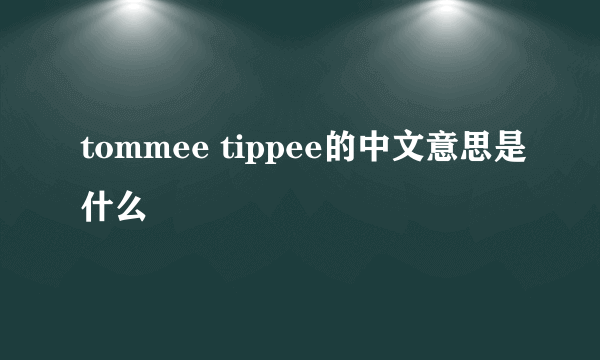 tommee tippee的中文意思是什么