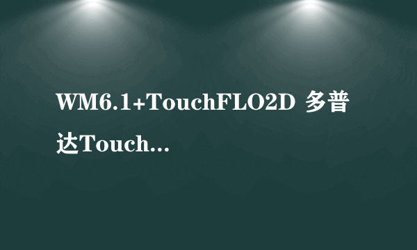 WM6.1+TouchFLO2D 多普达TouchViva评测