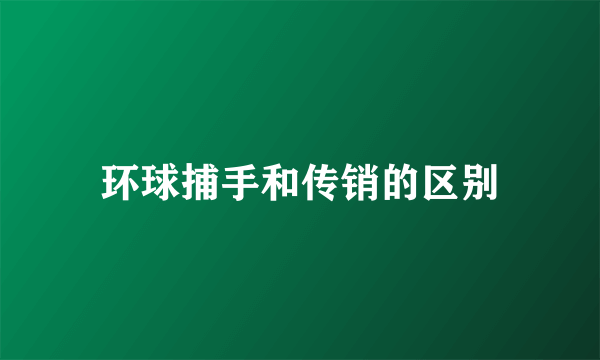 环球捕手和传销的区别